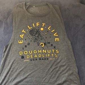 Doughnuts & Deadlifts Women’s Muscle Tank